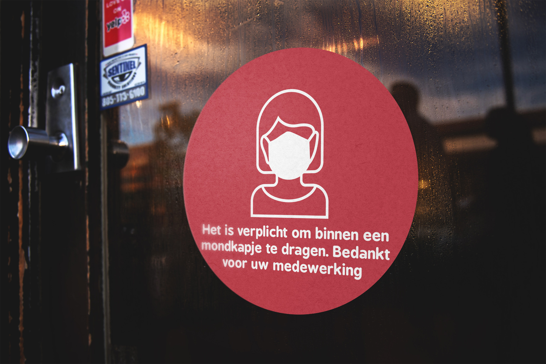 Mondkapje Stickers