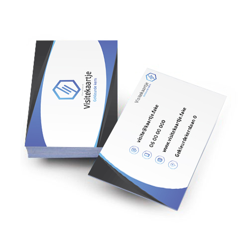 Visitekaartjes met gekleurde kern